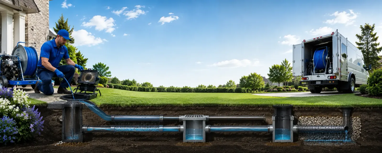 Outdoor drain cleaning information for Starksboro, VT